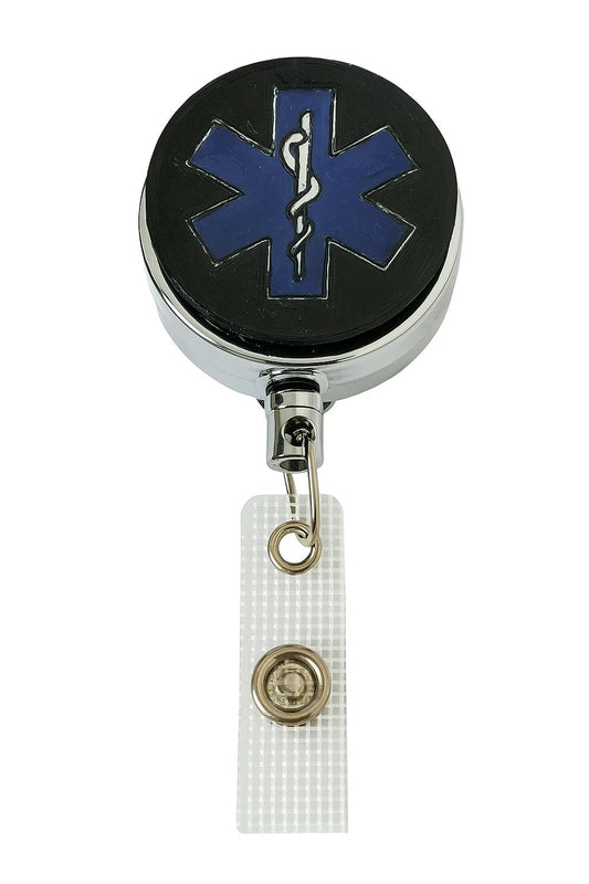 Heavy Duty Badge Reel with Interchangeable Connectors for Custom Covers - RNs, EMT, Doctors, etc.
