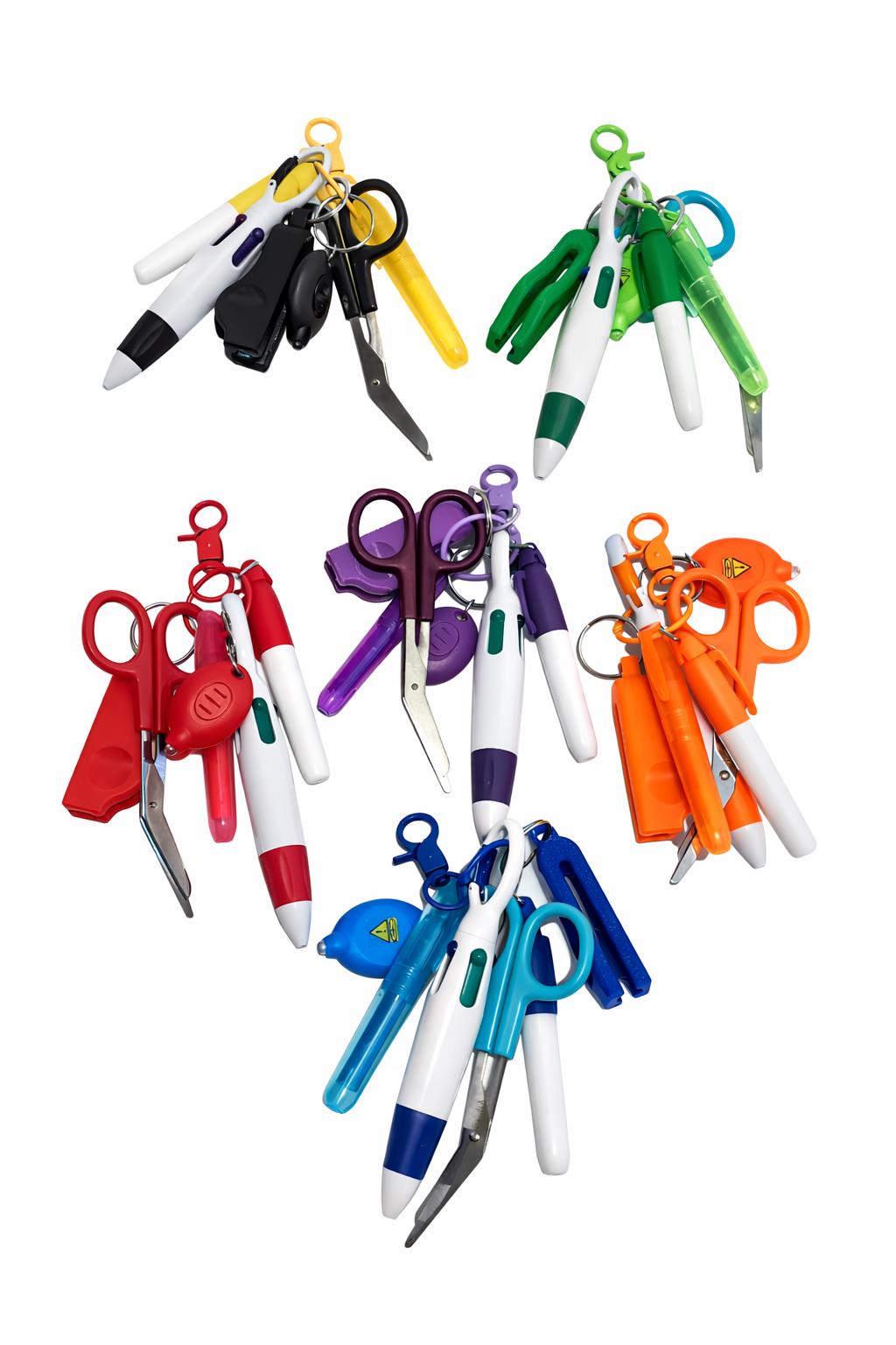 Nurse Badge Reel/Keychain Pen, Highlighter, and other Tools Set